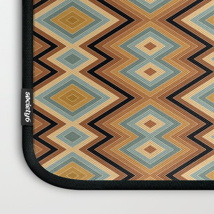 Boho Western Geometric Pattern V Laptop Sleeve Gallery Image 3