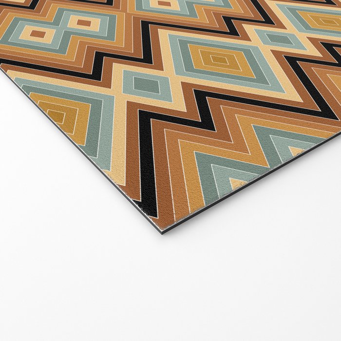 Boho Western Geometric Pattern V Welcome Mat Gallery Image 2