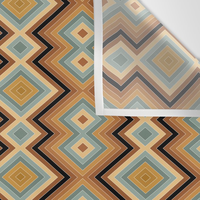 Boho Western Geometric Pattern V Wall Tapestry Gallery Image 3
