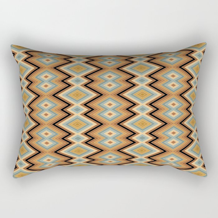 Boho Western Geometric Pattern V Rectangular Pillow Gallery Image 1