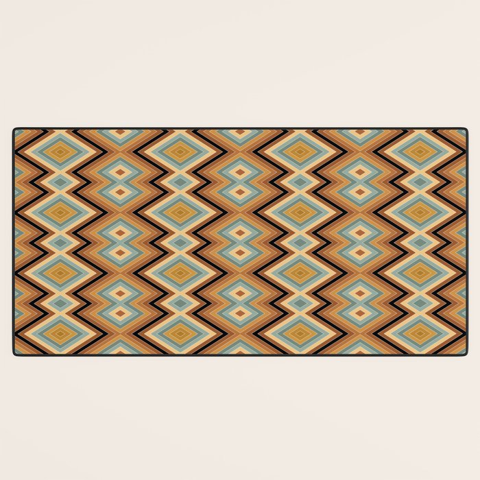 Boho Western Geometric Pattern V Desk Mat Gallery Image 3