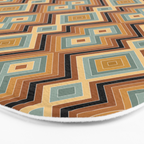 Boho Western Geometric Pattern V Bath Mat Gallery Image 3