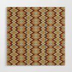 Boho Western Geometric Pattern V Wood Wall Art Gallery Image 1