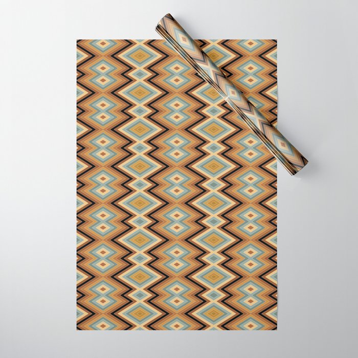 Boho Western Geometric Pattern V Wrapping Paper Gallery Image 1
