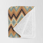Boho Western Geometric Pattern V Throw Blanket Gallery Image 3