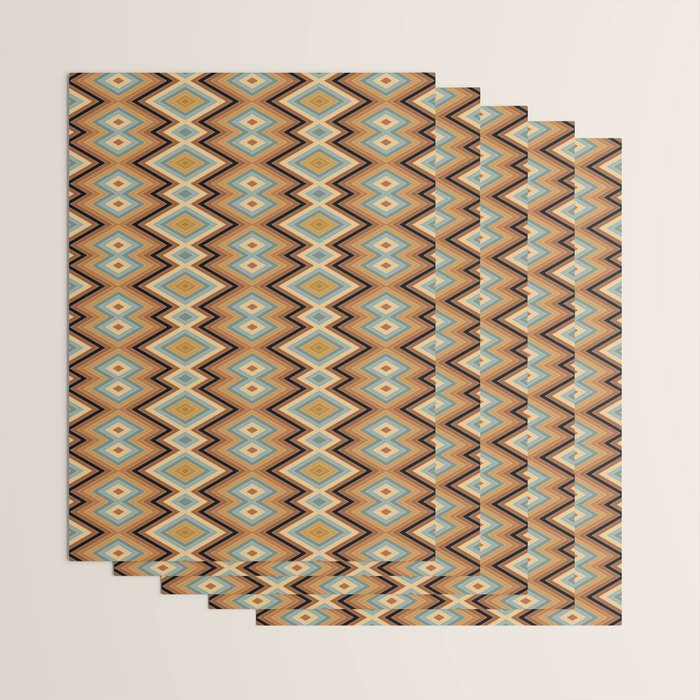 Boho Western Geometric Pattern V Wrapping Paper Gallery Image 3