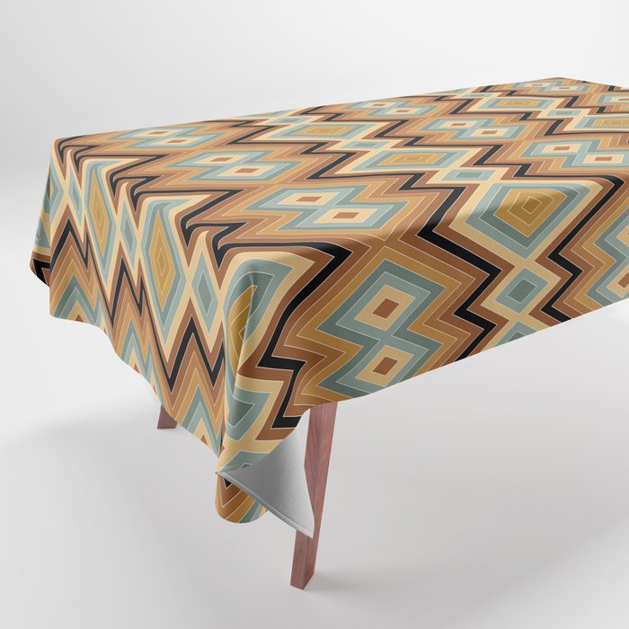 Boho Western Geometric Pattern V Tablecloth Gallery Image 1