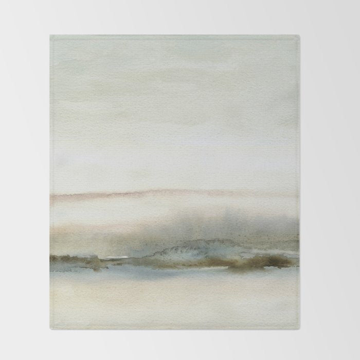 Abstract Oil Painting No. 61 Throw Blanket Gallery Image 2