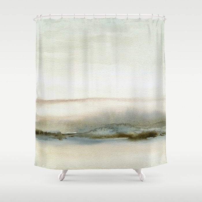 Abstract Oil Painting No. 61 Shower Curtain Gallery Image 1