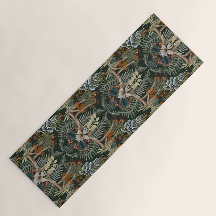 Whimsical Deer Antlers Yoga Mat Gallery Image 1