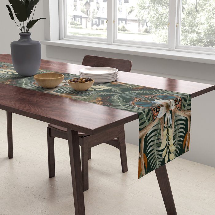 Whimsical Deer Antlers Table Runner Gallery Image 2