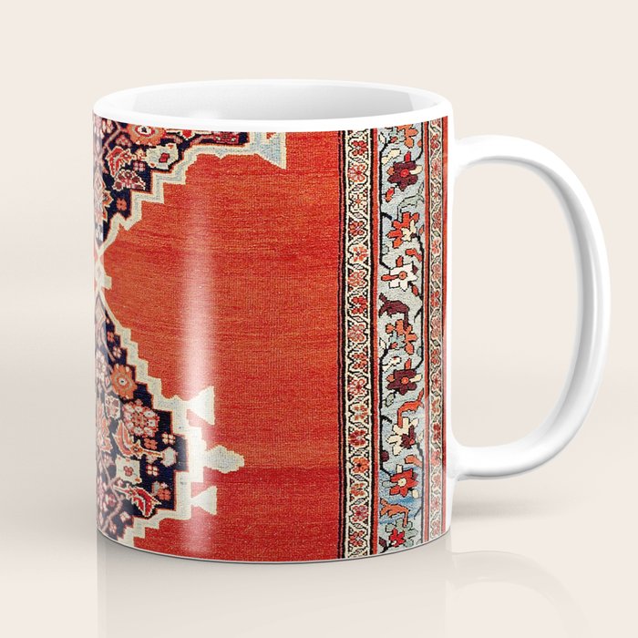 Bijar Kurdistan Northwest Persian Carpet Print Coffee Mug Gallery Image 1