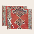 Bijar Kurdistan Northwest Persian Carpet Print Placemat Gallery Image 1