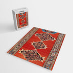 Bijar Kurdistan Northwest Persian Carpet Print Jigsaw Puzzle Gallery Image 2