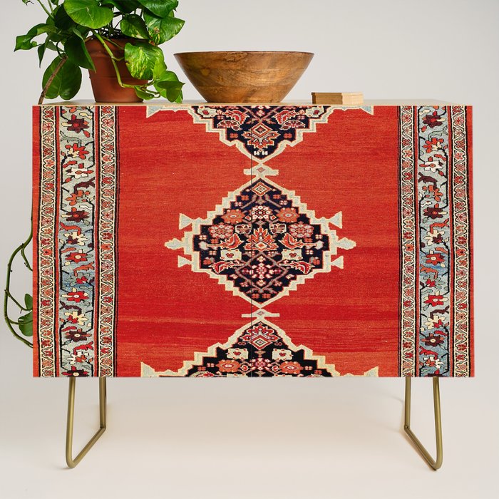 Bijar Kurdistan Northwest Persian Carpet Print Credenza Gallery Image 1