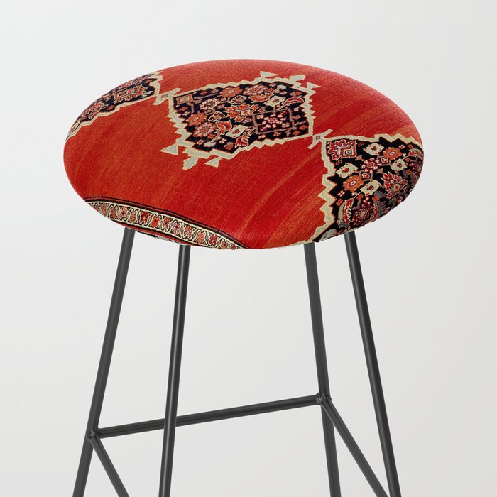 Bijar Kurdistan Northwest Persian Carpet Print Stool Gallery Image 2