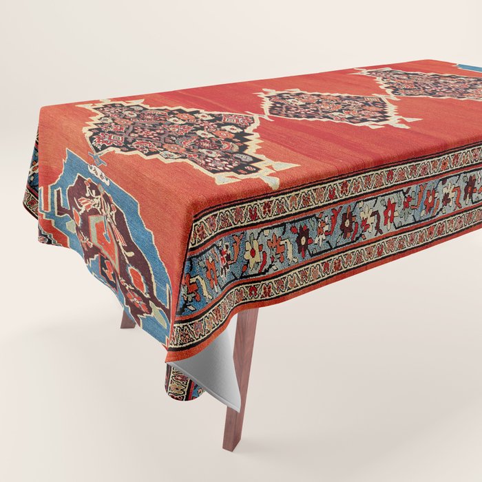 Bijar Kurdistan Northwest Persian Carpet Print Tablecloth Gallery Image 1