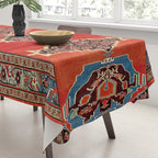 Bijar Kurdistan Northwest Persian Carpet Print Tablecloth Gallery Image 3