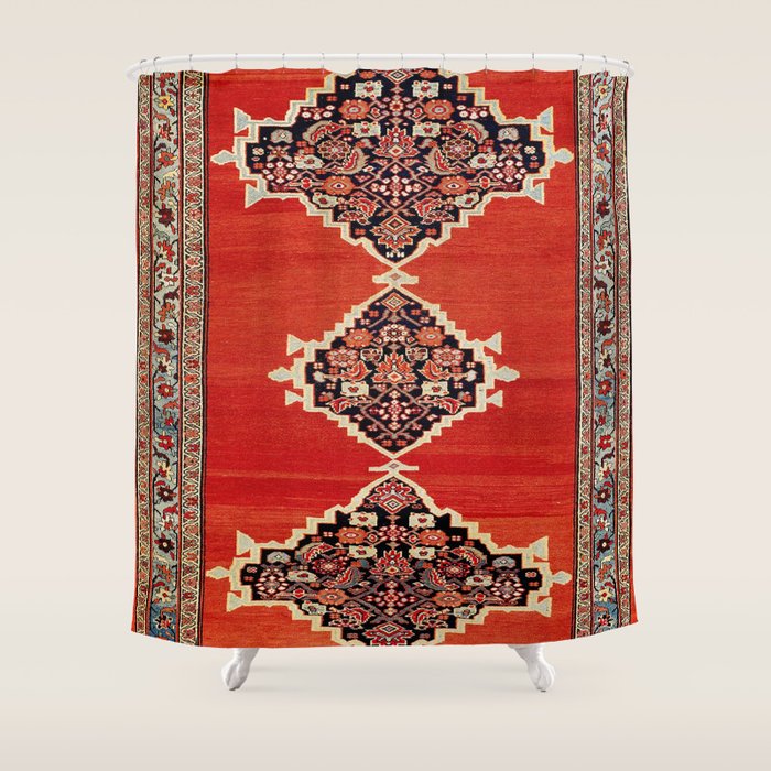 Bijar Kurdistan Northwest Persian Carpet Print Shower Curtain Gallery Image 1
