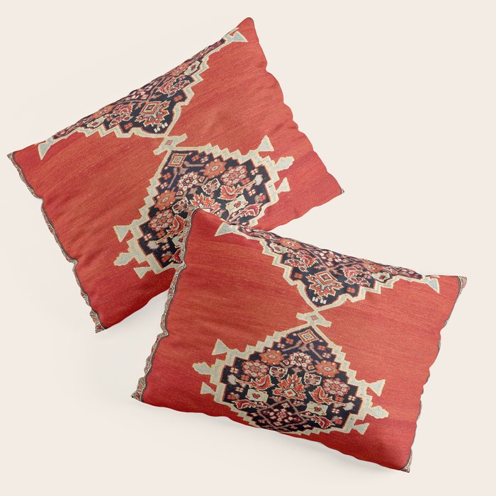 Bijar Kurdistan Northwest Persian Carpet Print Pillow Sham Gallery Image 1