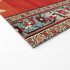 Bijar Kurdistan Northwest Persian Carpet Print Welcome Mat Gallery Image 2