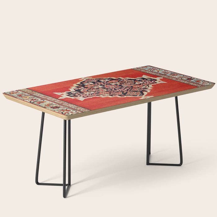 Bijar Kurdistan Northwest Persian Carpet Print Coffee Table Gallery Image 1