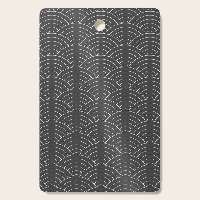 Waves (Dark Gray) Cutting Board Gallery Image 1