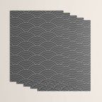 Waves (Dark Gray) Wrapping Paper Gallery Image 3
