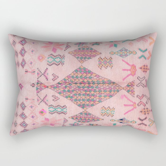 Traditional Moroccan Berber Style Design D1 Rectangular Pillow Gallery Image 1