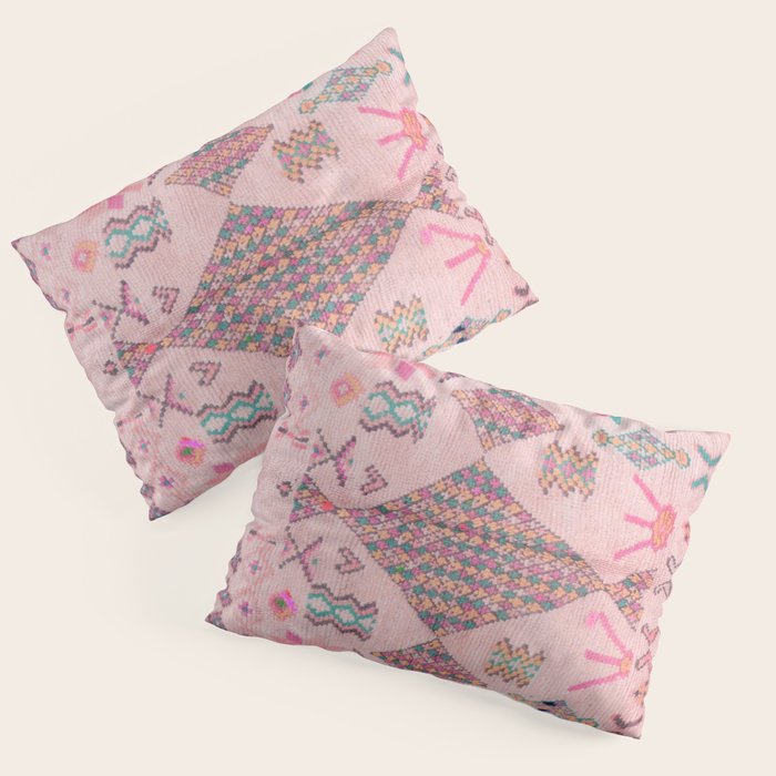 Traditional Moroccan Berber Style Design D1 Pillow Sham Gallery Image 3