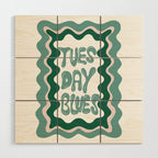 Tuesday-Blues Wood Wall Art Gallery Image 1