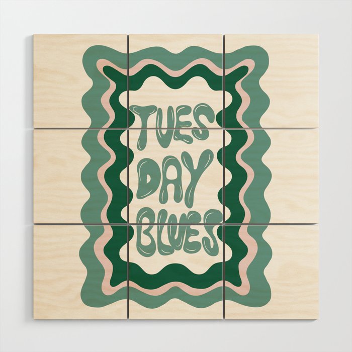 Tuesday-Blues Wood Wall Art Gallery Image 1