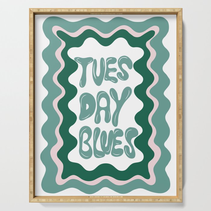 Tuesday-Blues Serving Tray Gallery Image 1