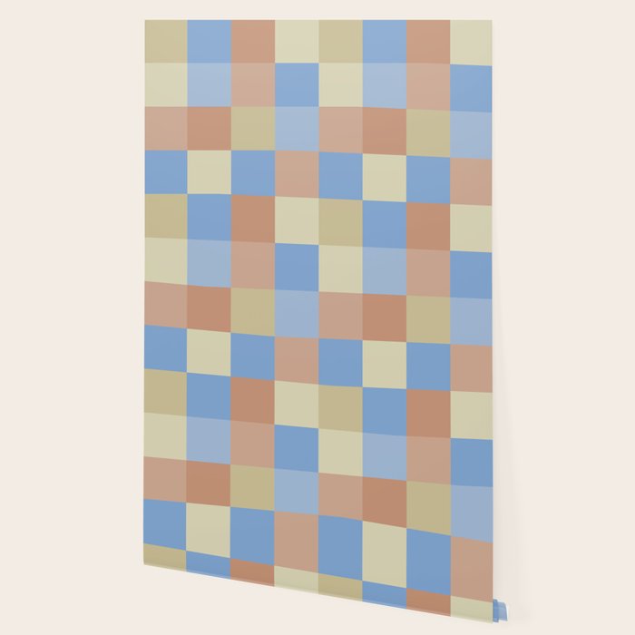 Bold Muted Checks Pattern - Large VII Wallpaper Gallery Image 2