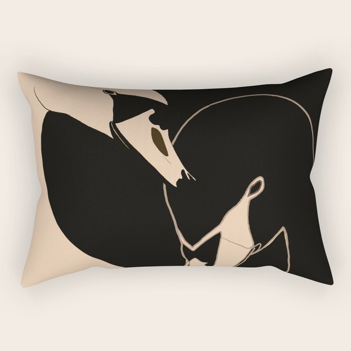 Two Swans Rectangular Pillow Gallery Image 1