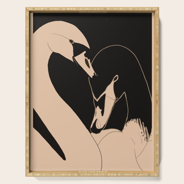 Two Swans Serving Tray Gallery Image 1