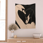 Two Swans Wall Tapestry Gallery Image 2