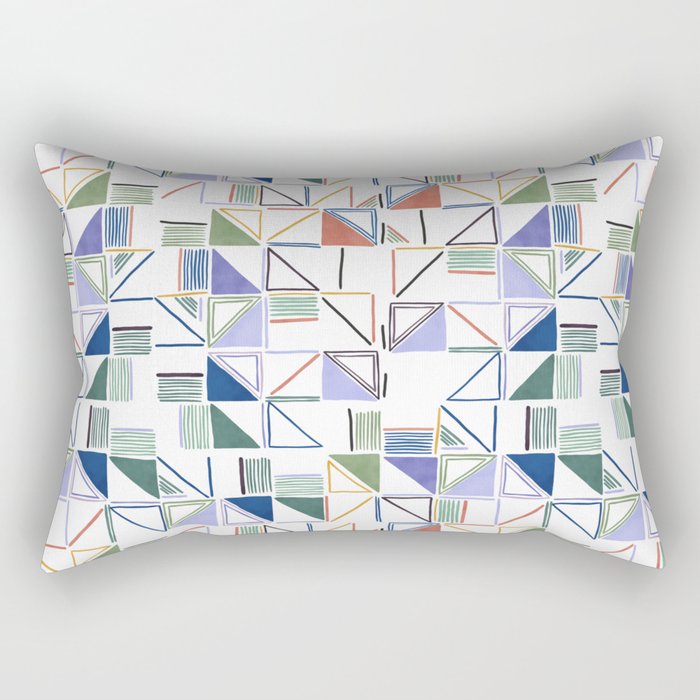 Abstract forms of lines 77G Rectangular Pillow Gallery Image 2
