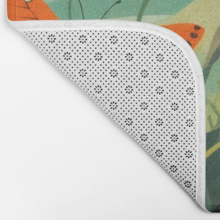 Butterfly Rolling Hills Paradise Bath Mat Gallery Image 2