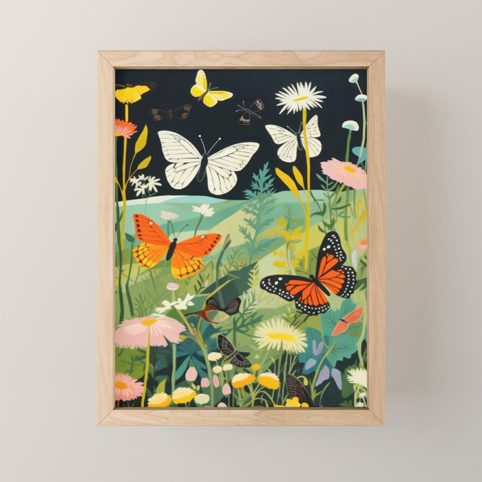 Butterfly Rolling Hills Paradise Mini Art Print Gallery Image 1