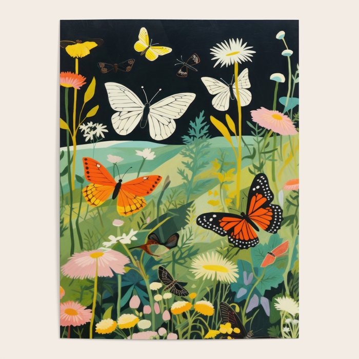 Butterfly Rolling Hills Paradise Poster Gallery Image 4
