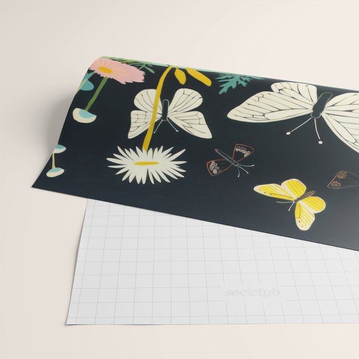 Butterfly Rolling Hills Paradise Wrapping Paper Gallery Image 2