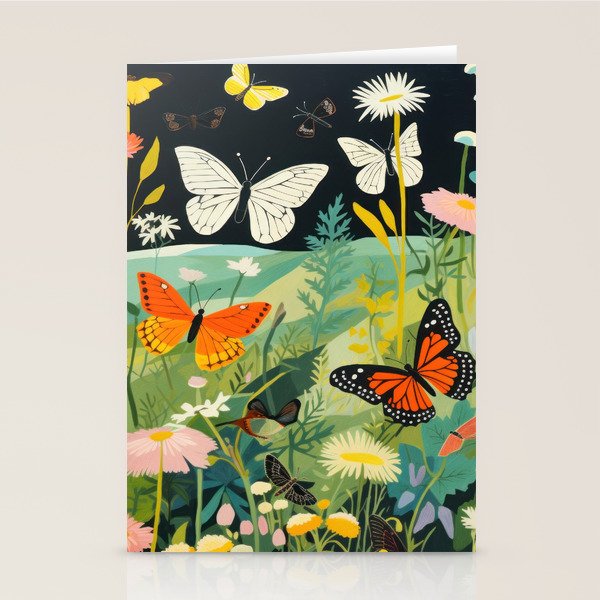 Butterfly Rolling Hills Paradise Stationery Card Gallery Image 1