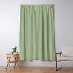 Sea Green Solid Matte Colour Blocks Window Curtain Gallery Image 5