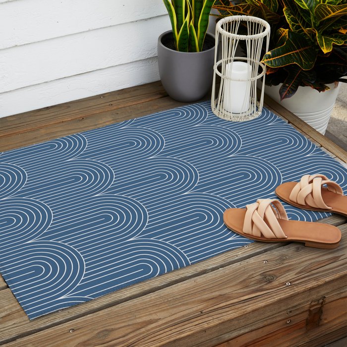 Art Deco Arch Pattern XXIX Outdoor Rug Gallery Image 2