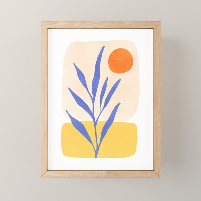 Nature's Balance Abstract Landscape Mini Art Print Gallery Image 1