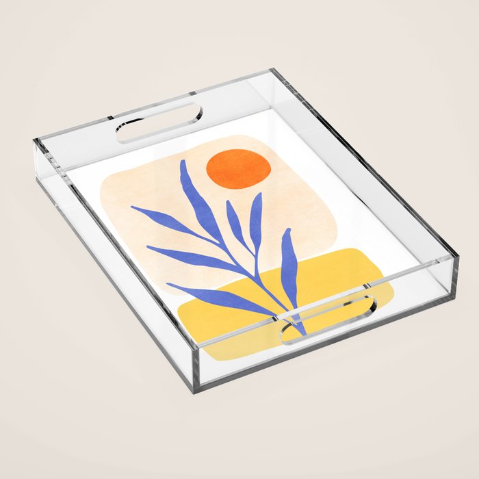 Nature's Balance Abstract Landscape Acrylic Tray Gallery Image 1