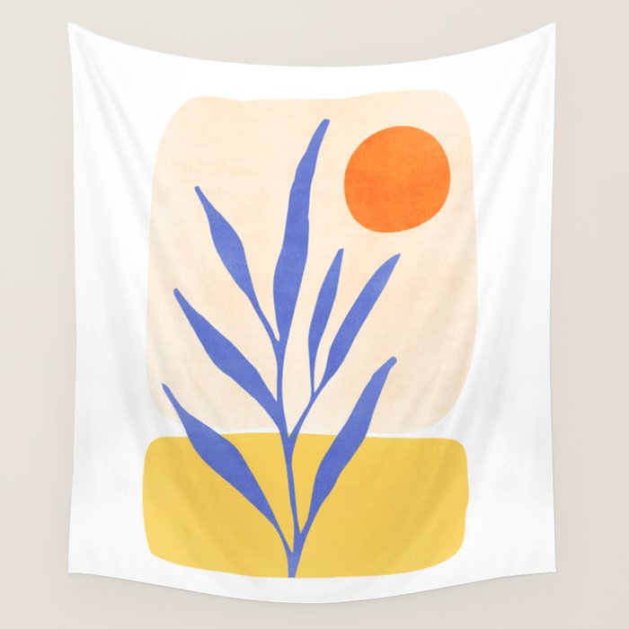 Nature's Balance Abstract Landscape Wall Tapestry Gallery Image 4
