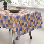 Bold Retro Checks Pattern - Small XXIX Tablecloth Gallery Image 3