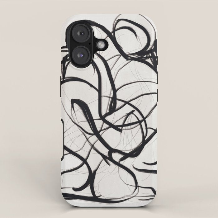 Abstract Art Hug 2 iPhone Case Gallery Image 1